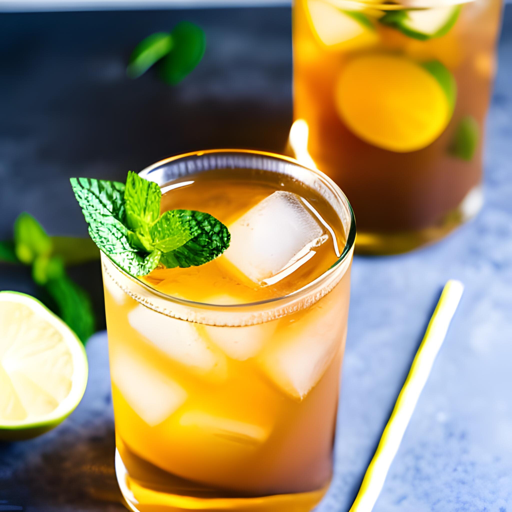 Mint and Ginger Iced Green Tea